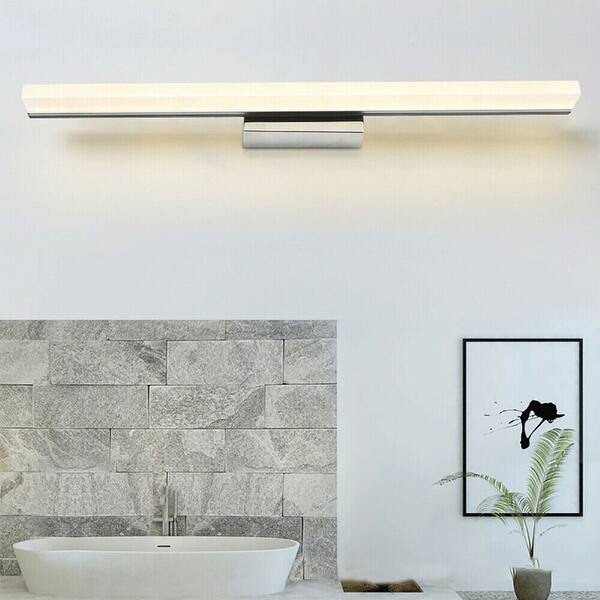 slide 2 of 19, Modern Bathroom Vanity Light Mirror Makeup Front LED Lamp Waterproof