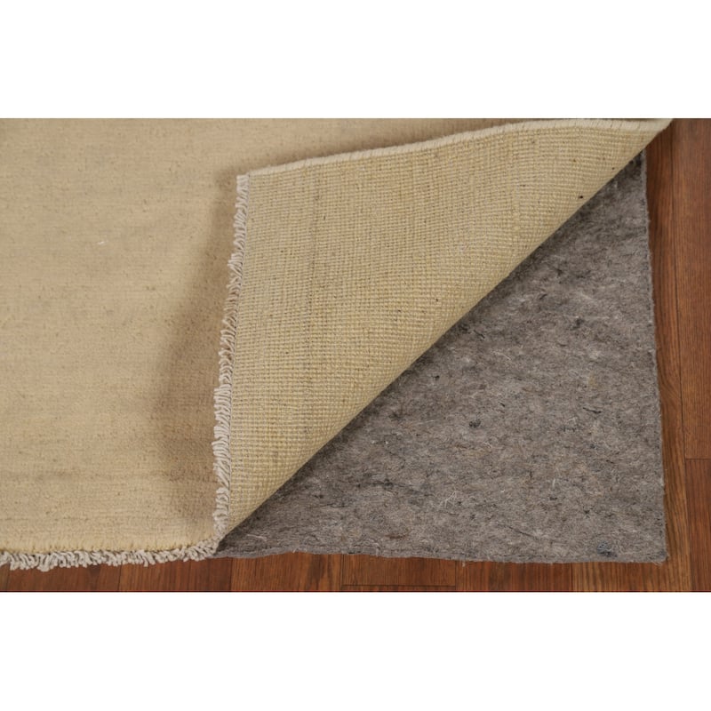 Gabbeh Modern Foyer Rug Handmade Solid Wool Carpet - 2'8"x 4'1"