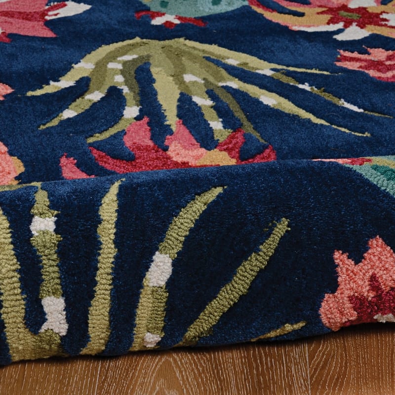 Trinity Cactus Navy/Multi - 5' x 7'