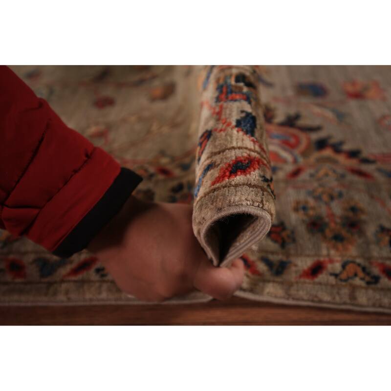 Vegetable Dye Ziegler Oriental Runner Rug Hand-Knotted Wool Carpet - 2'9" x 9'9"