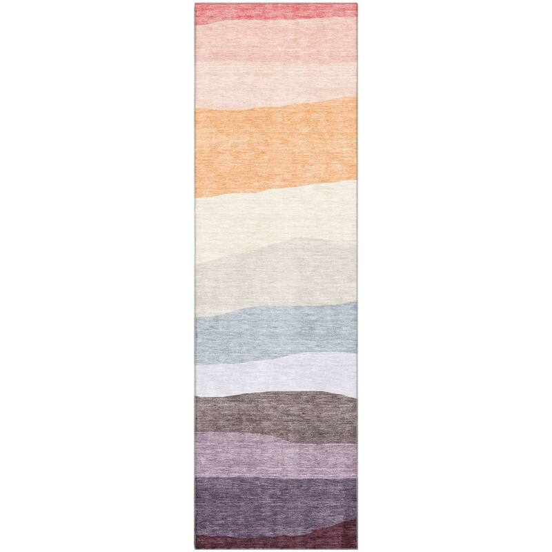 Premium Washable Super Soft Ombre Stripe Mayfield Rug