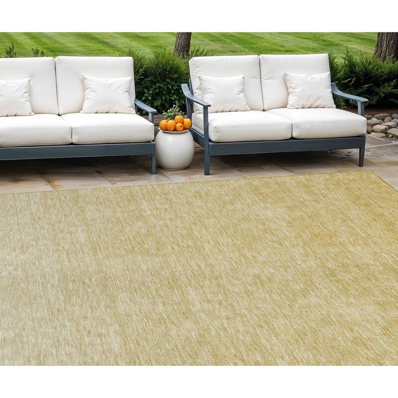 HomeRoots Ombre Transitional Rectangle Outdoor Rug - 8' X 10'