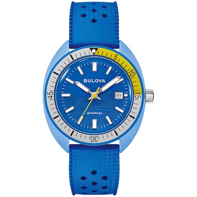 Bulova Men's Snorkel Blue Tang Fish Blue Dial Watch - 98B445 - 6 (36)