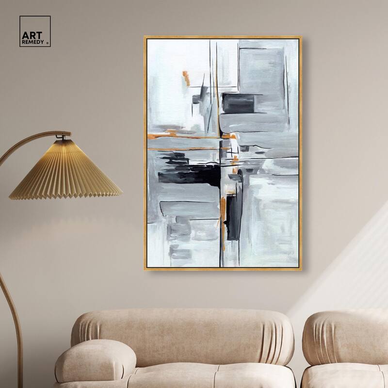 Elegant Grey Shades II Canvas by Art Remedy