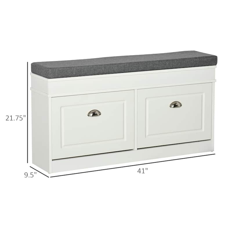 Modern Shoe Rack Bench for Entryway