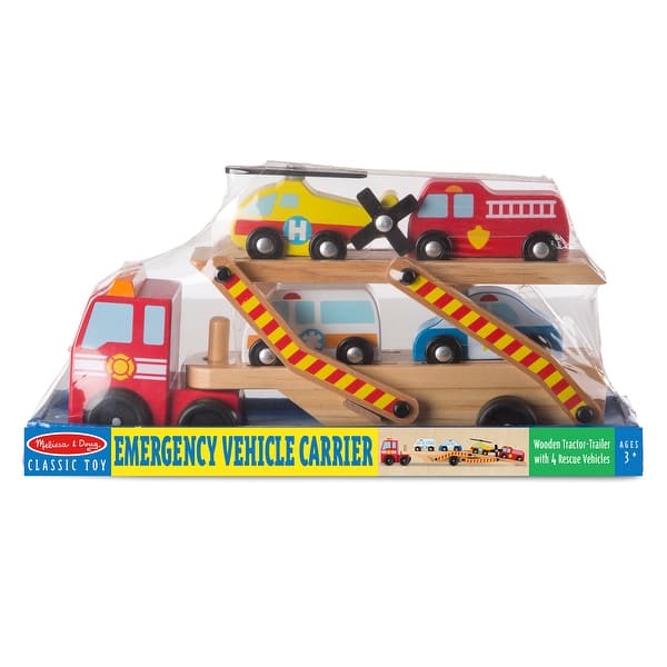 slide 2 of 5, Melissa & Doug Emergency Vehicle Carrier Multi - Kids
