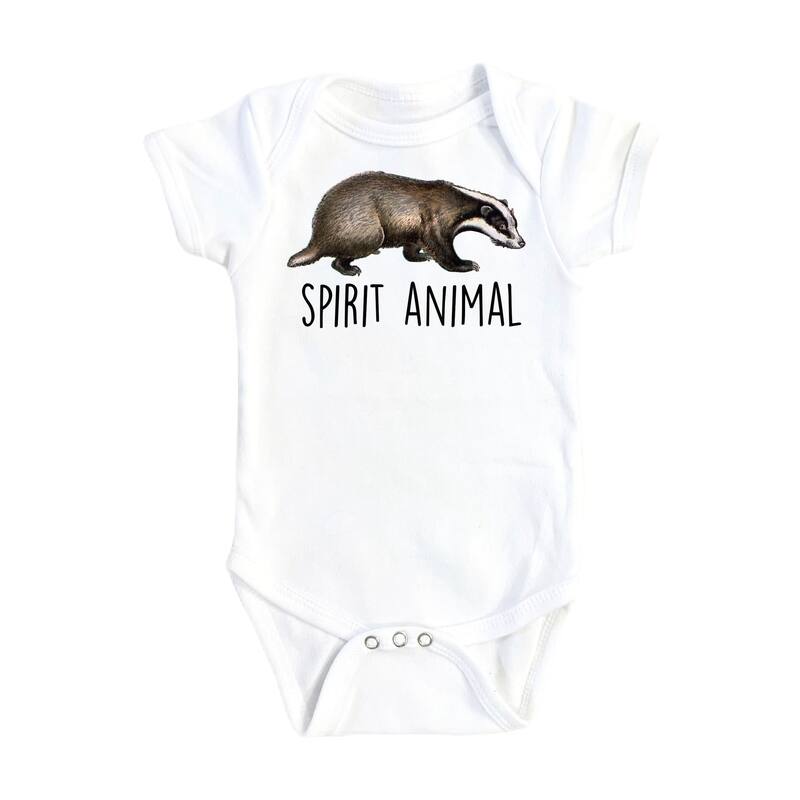 Honey Badger - Baby Boy Girl Clothes Infant Bodysuit Funny Cute Newborn - White - Newborn