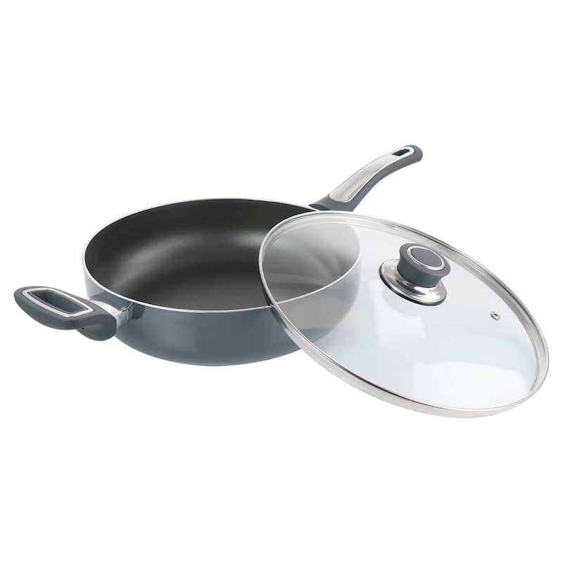 Oster 3.5 Quart Aluminum Saute Pan with Lid