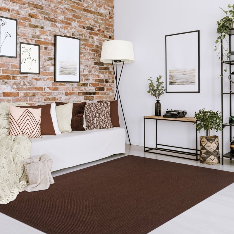 Superior Braided Reversible Indoor/Outdoor Area Rug - 8' x 10' - Cocoa
