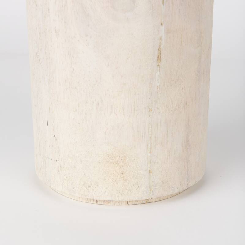 Knox Large Gray-Wash Wood Decorative Object