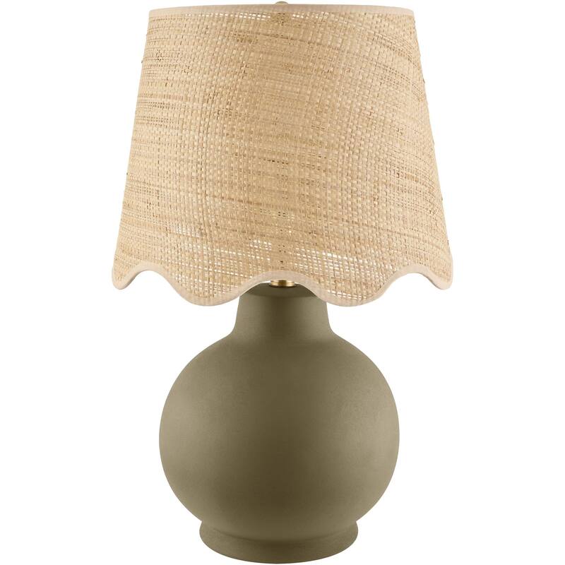 Livabliss Stella Diminuta Traditional Accent Table Lamp - Olive/Beige