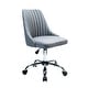 preview thumbnail 2 of 32, Porthos Home Jarvis Fabric Upholstered Office Chair with Chrome Base Grey