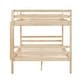 preview thumbnail 9 of 41, Full over Full Wooden Bunk Bed,High Guardrail,Ladder,Kids Teens,Dorm