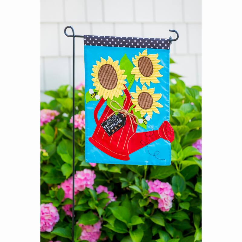 44 in. Steel Garden Flag Stand