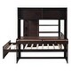 preview thumbnail 22 of 90, Modern Style Wooden Loft Bed with a Twin Size Stand-alone Bed, Shelves, Desk and Wardrobe