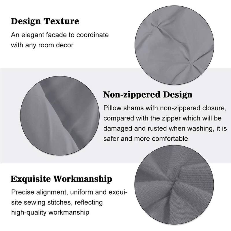 Shatex Pintuck Bedding Comforter Sets