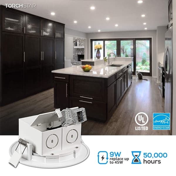 Shop 8 Pack 4 Inch Slim Recessed Ceiling Light With Junction Box