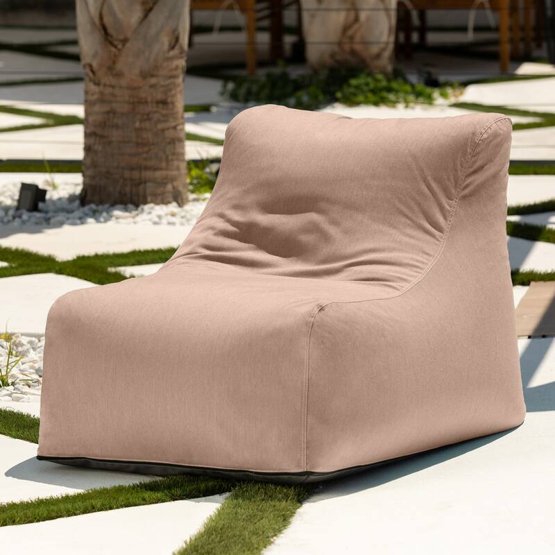 Jaxx Ponce Outdoor Bean Bag Chair - Weather Resistant Patio and Poolside Lounge Seating