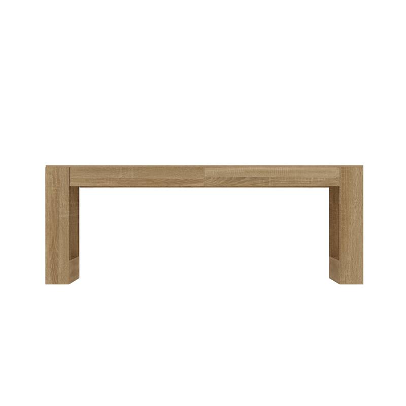 Rectangular Coffee Table Wooden Dining Table with Bottom Storage