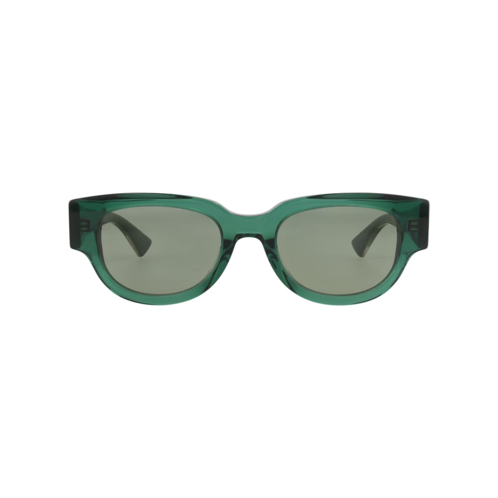 Bottega Veneta Round-Frame Recycled Acetate Sunglasses