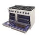 preview thumbnail 29 of 63, Professional 48 in. 6.7 cu. ft. Double Oven Natural Gas Range with 25K Power Burner, Convection Oven in Stainless Steel