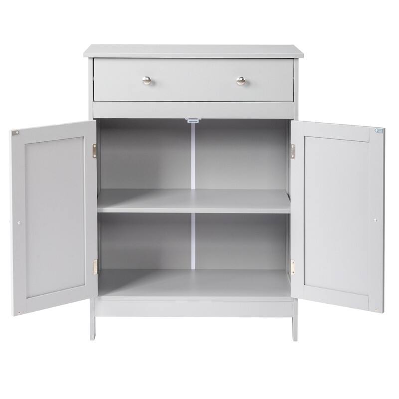 Bathroom Storage Cabinet with 2 Doors and 1 Drawer