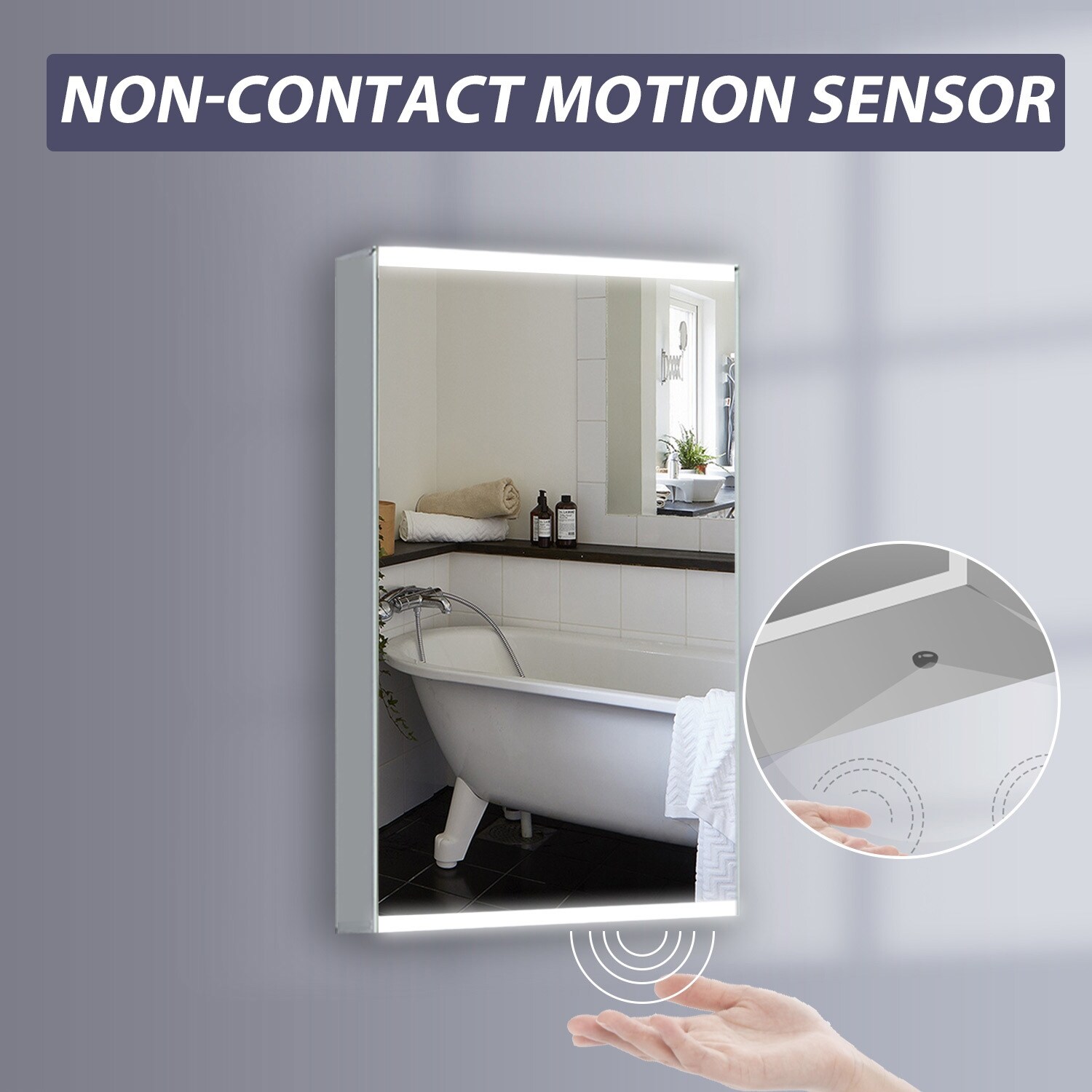 Givingtree x26 Inch Frameless Bathroom Medicine Cabinet With Beveled Mirror N A Overstock