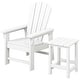preview thumbnail 58 of 193, Laguna Kids Outdoor Poly Adirondack Chair With Side Table 2-Piece Set White