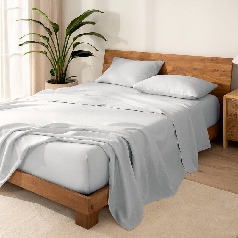 Bare Home Linen Sheet Set - Ultra-Soft Luxury
