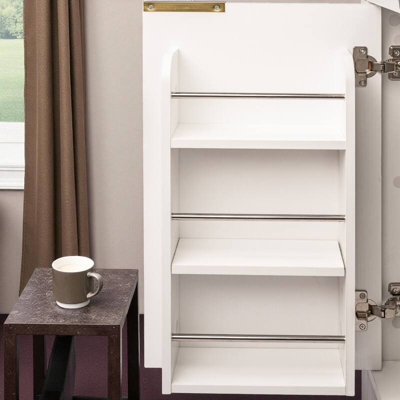 71" Tall Fluted Pantry Cabinet with Glass Doors, Adjustable Shelves and Hidden Drawer for Kitchen or Dining Room