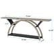 preview thumbnail 9 of 24, 2-Tier Narrow Long Console Sofa Table with Semi-Circular Frame for Entryway,Gray Hallway Accent Tables