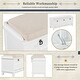 preview thumbnail 24 of 23, Upholstered Storage Bench & Unique Removable Seat Cushion Design with 3 Drop Down Storage Doors and Spacious Storage Space