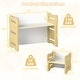 preview thumbnail 13 of 18, Gymax Kids Table & Chair Set 3-Piese Toddler Set w/2 Stools & Activity