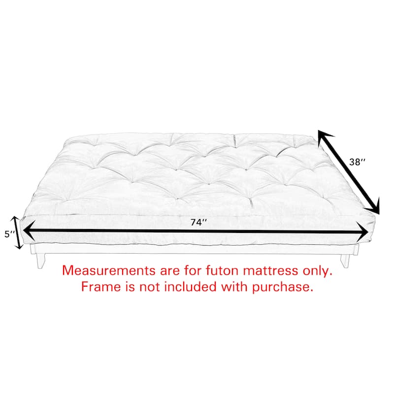 Twin Size 5-inch Futon Mattress