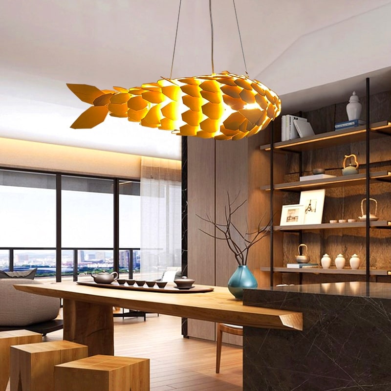 Wooden clearance fish pendant
