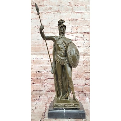 King Leonidas Greek Spartan Warrior Achilles - Bronze Hero Sculpture Statue
