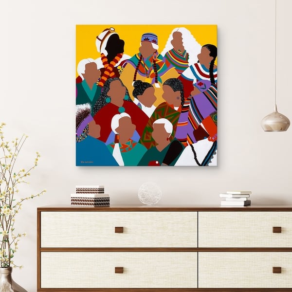 Council of Indigenous Grandmothers by Synthia SAINT JAMES Canvas Art ...