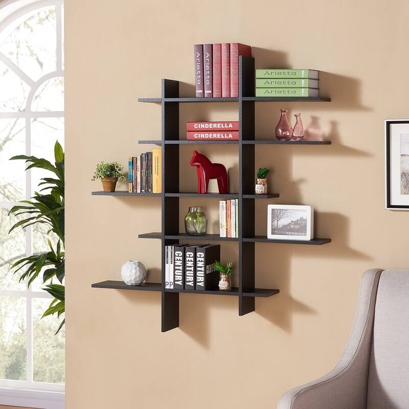 Danya B. Five Level Asymmetric Shelf - Black
