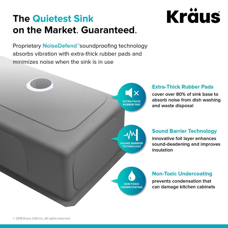 Kraus Standart PRO 17" Undermount Single Basin Stainless Steel Kitchen
