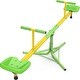 preview thumbnail 1 of 5, Kids Seesaw Spinning Teeter Totter 360 Degrees Rotating Outdoor Play - 74.8 x 30 x 15 in Kids - Green & Yellow - 74.8 x 30 x 15 in - See Saw