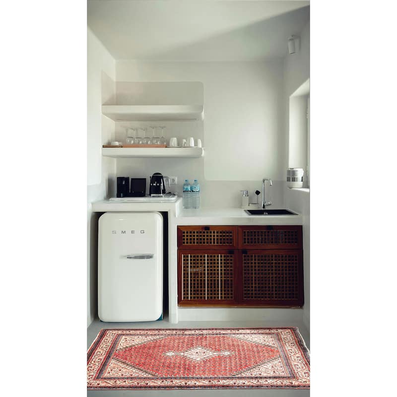 ECARPETGALLERY Hand-knotted Andelz Red Wool Rug - 3'5 x 5'4