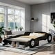preview thumbnail 1 of 25, Unique Design Kids Furniture Full Size Race Car-Shaped Platform Bed with Kids Bed Wheels, Black