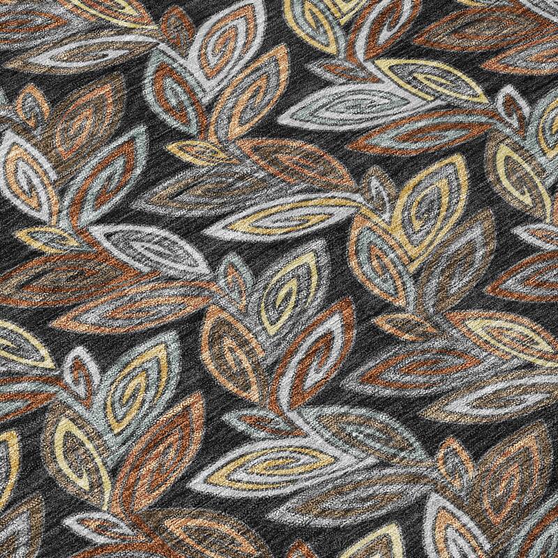 Machine Washable Indoor/ Outdoor Modern Rose Hill Chantille Rug