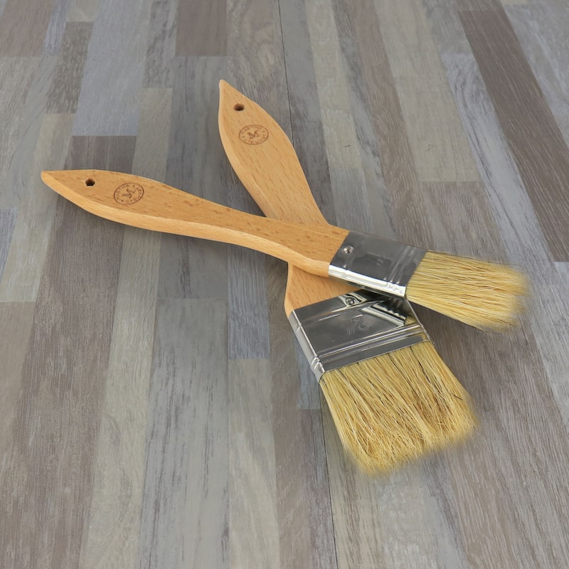 2 Piece Wood Handle Basting Brush Set