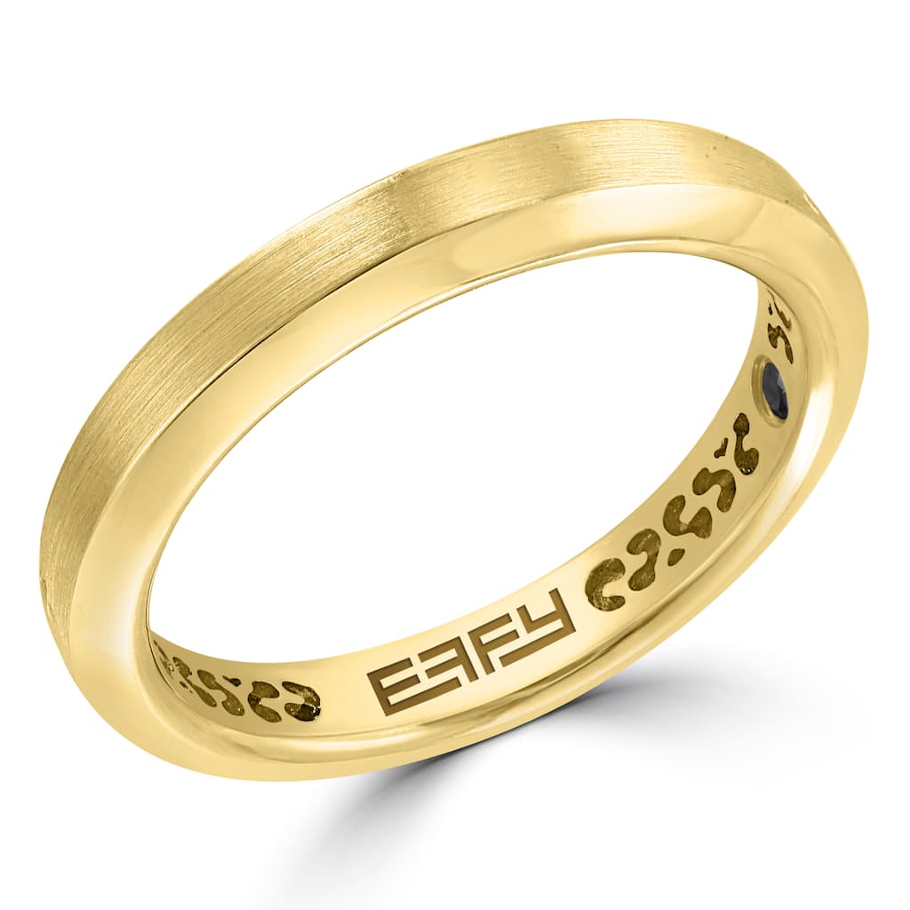 Effy Men's 14K Yellow Gold Black Diamond Ring