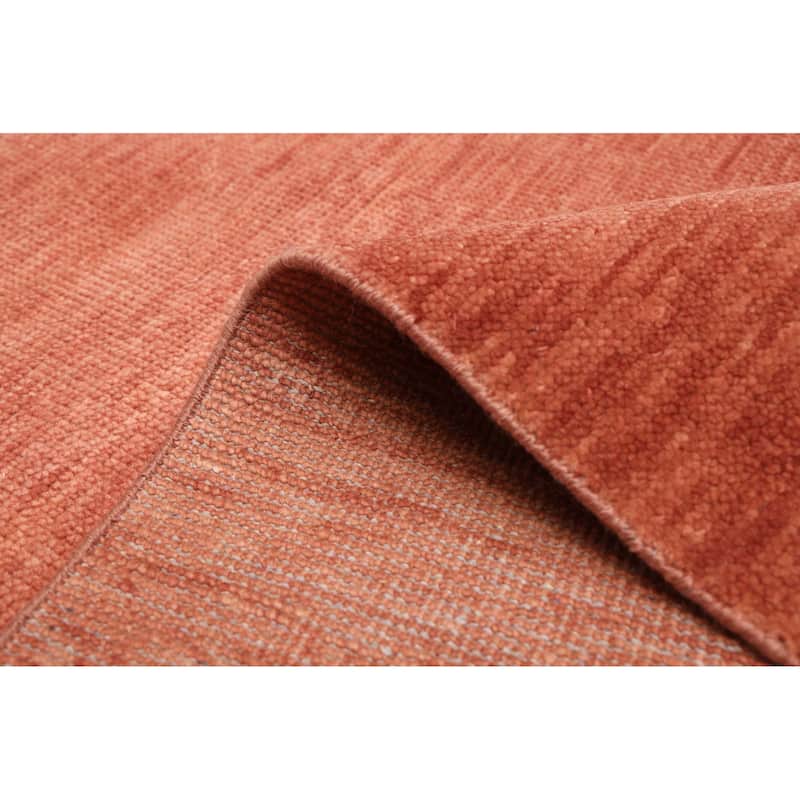 ECARPETGALLERY Hand-knotted Pak Finest Gabbeh Copper Wool Rug - 8'8 x 12'1