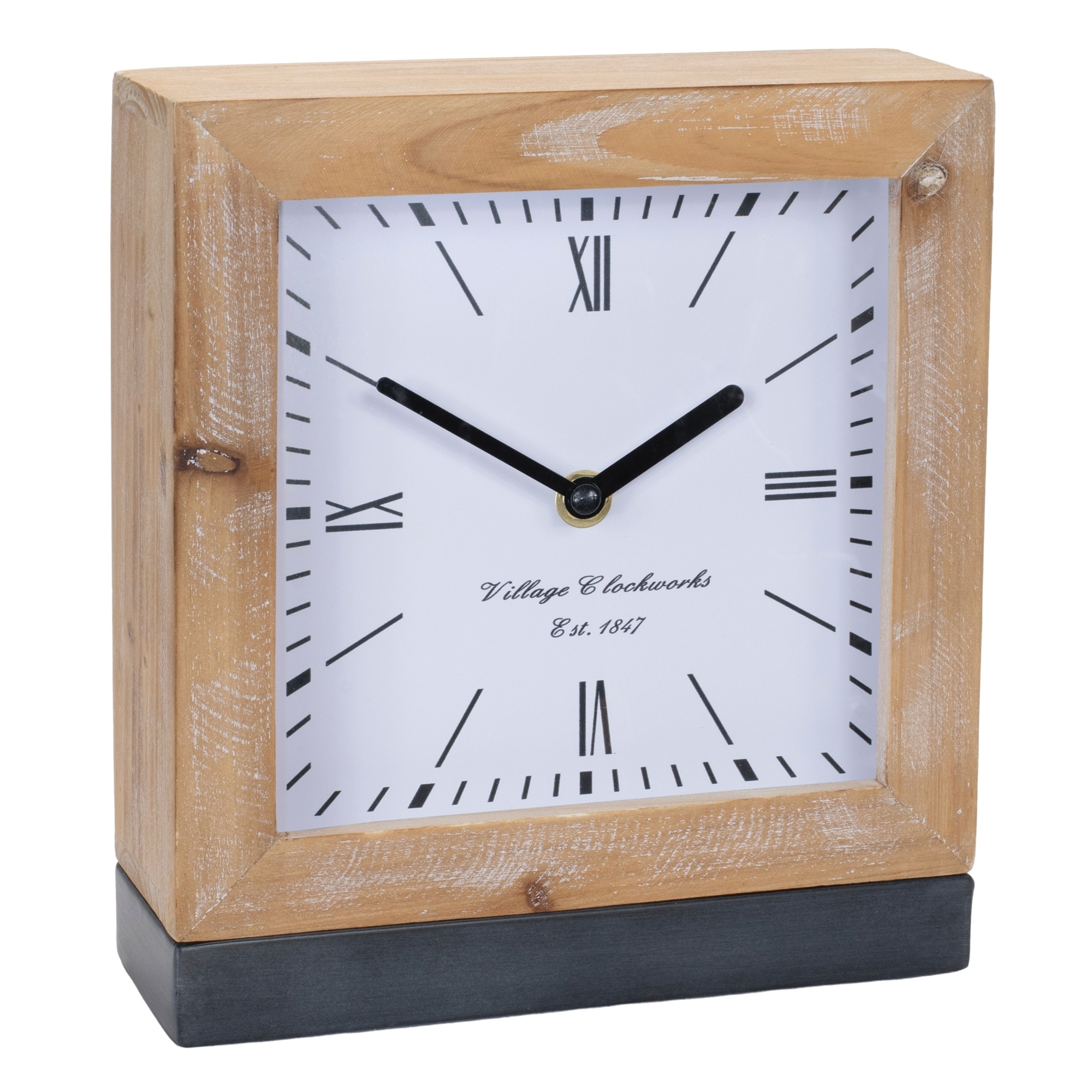Wooden Square Clock - 9