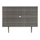 preview thumbnail 27 of 59, SAFAVIEH Outdoor Akita Folding Table with Umbrella Hole - 54.6" x 31.2" x 28.08"