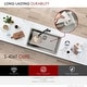 preview thumbnail 18 of 27, STYLISH 27"L x 18"W Stainless Steel 18 Gauge Single Basin Undermount Kitchen Sink with Basket Strainer