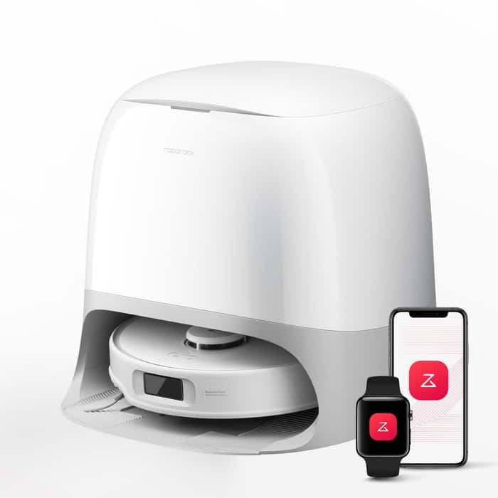 Roborock Qrevo Curv S5X Robot Vacuum Cleaner, Zero-Tangling Design,FlexiArm Side Brush & Mop,17000Pa Suction,Self-Washing&Drying